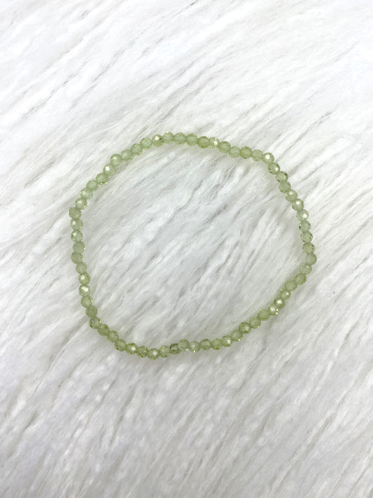 Peridot Faceted Bracelet
