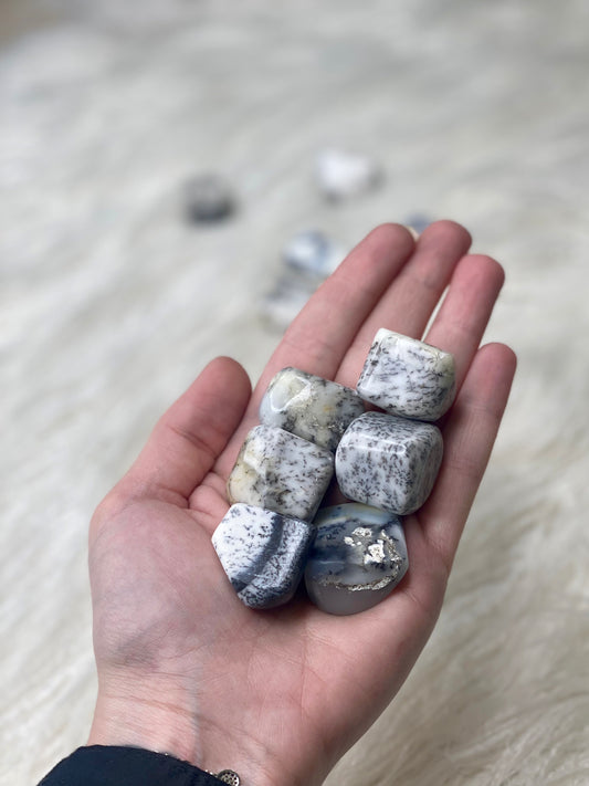 Dendritic Agate Large Tumbled Stone
