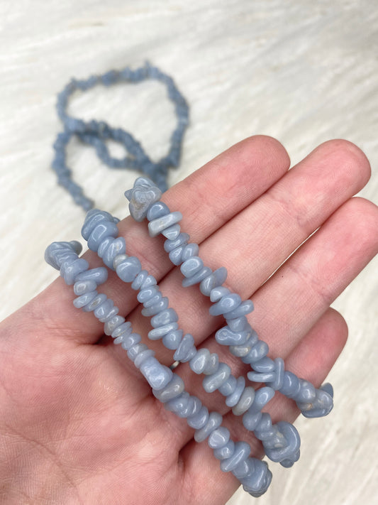 Angelite Chip Bracelet