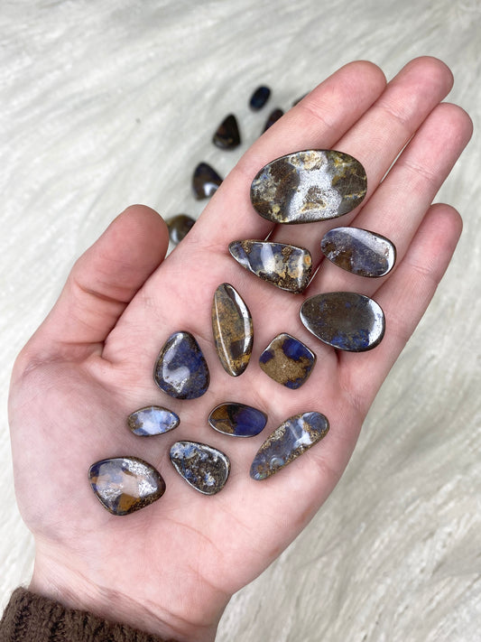 Boulder Opal Cabochon - Drilled