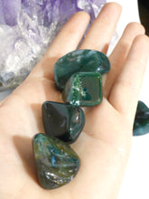 Load image into Gallery viewer, Moss Agate tumbled stone
