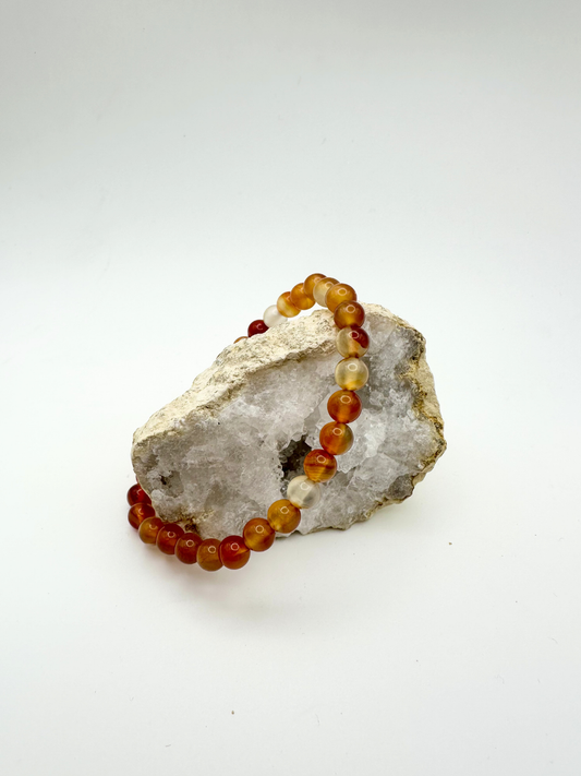 Carnelian Round Bracelet 6mm