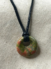 Load image into Gallery viewer, Unakite Donut Necklace
