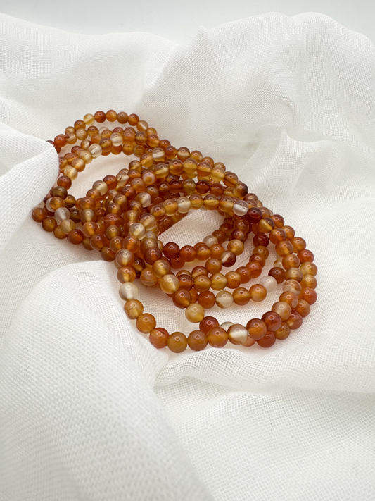 Carnelian Round Bracelet 6mm