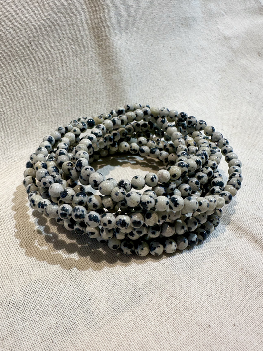 Dalmatian Jasper 4mm Bracelet