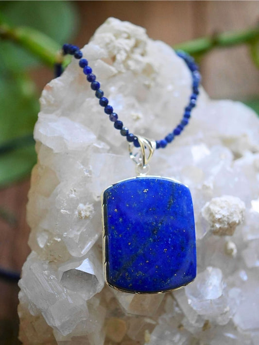 Lapis Lazuli Rectangle Pendant