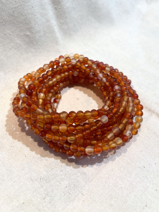 Carnelian Bracelet 4mm
