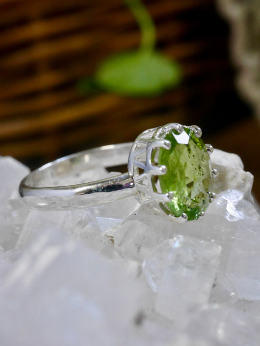 Peridot Oval Ring
