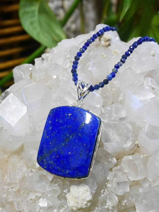 Lapis Lazuli Rectangle Pendant