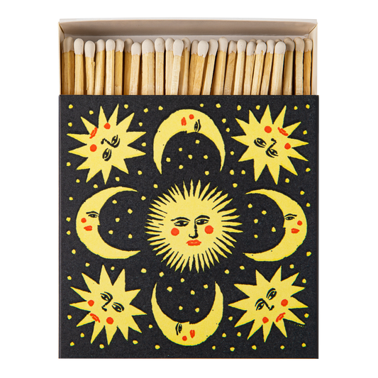 Moon and Sun | Square - Safety Matches 🎄