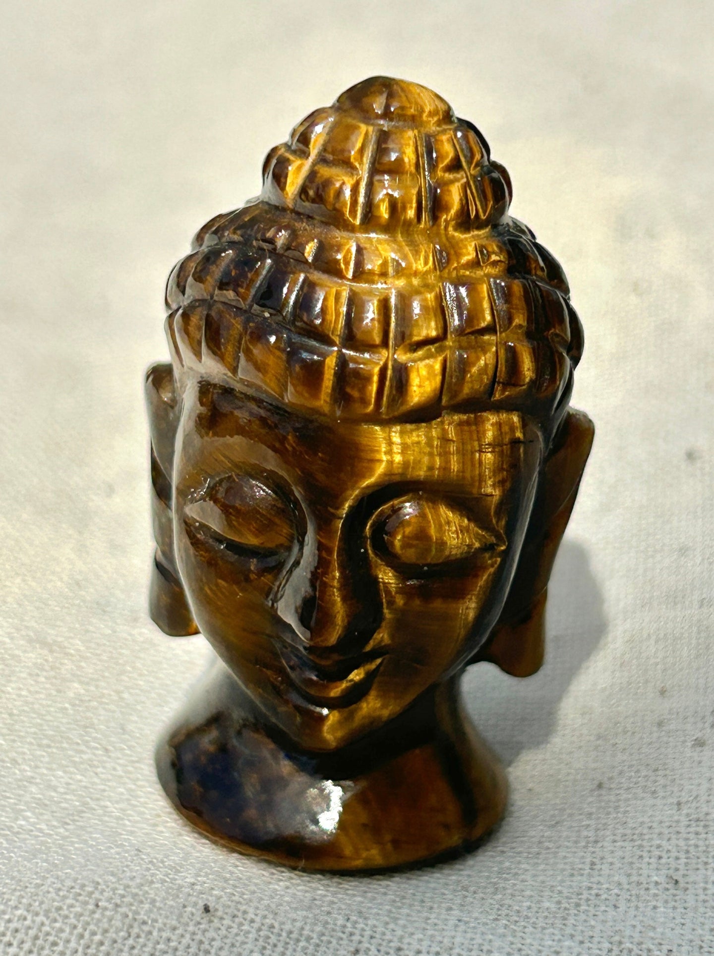 Tigers Eye Buddha Carving