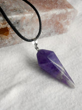 Load image into Gallery viewer, Amethyst Pendulum Necklace
