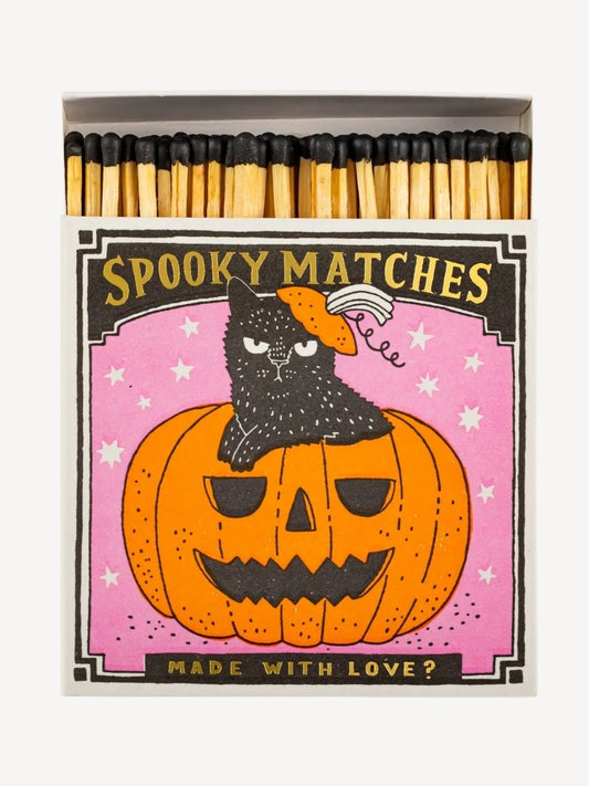 Spooky Matches Matchbox | Square - Safety Matches 🎃
