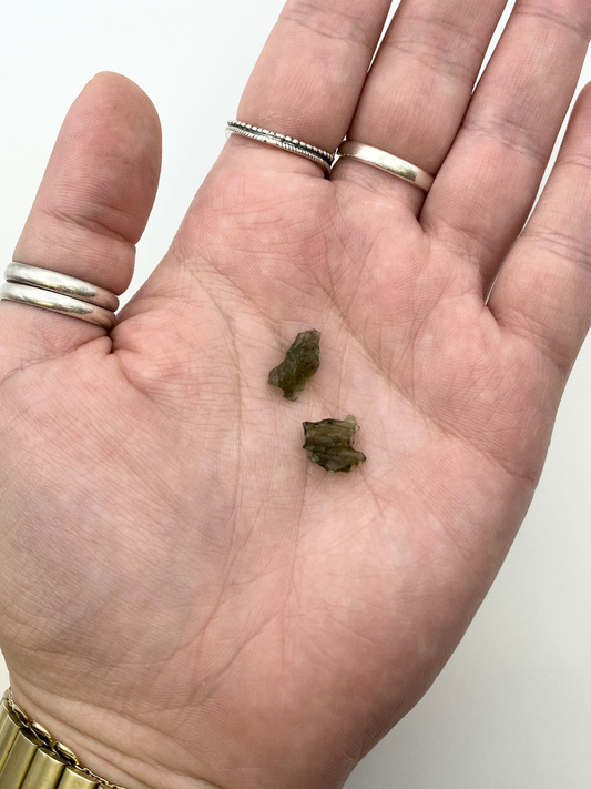 Genuine Authentic Moldavite Crystal - Small