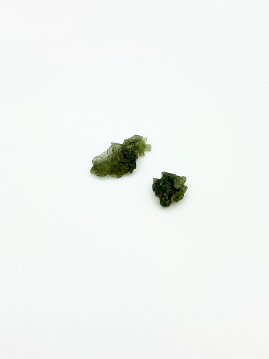 Genuine Authentic Moldavite Crystal - Medium