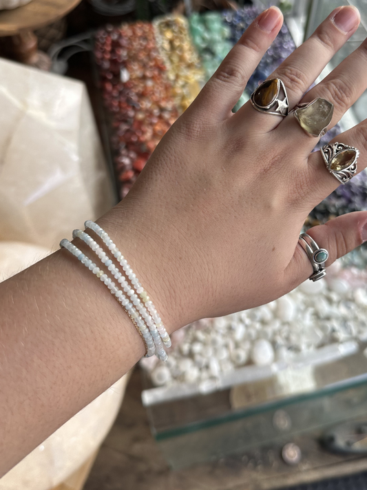 Morganite Faceted Bracelet