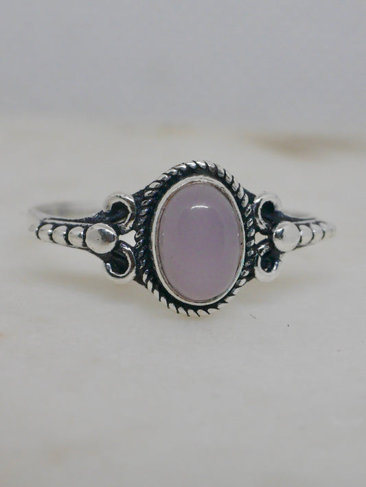 The Athena Ring – Rose Quartz (Size N½ / 7.5)