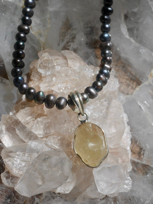 Libyan Desert Glass Tektite Pendant