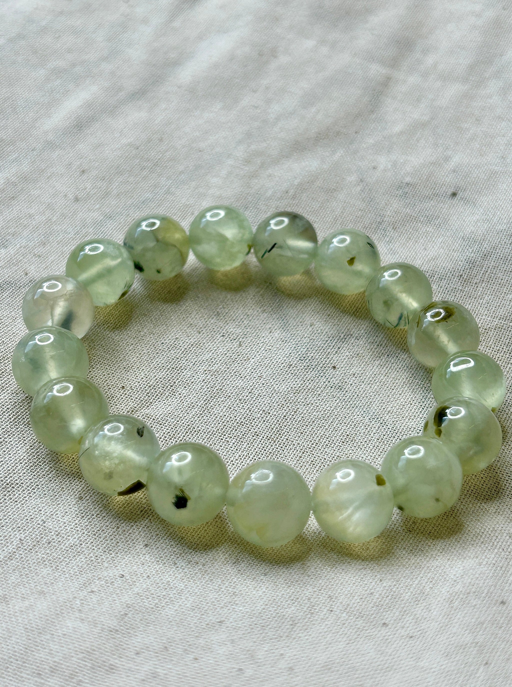 Prehnite bracelet outlet
