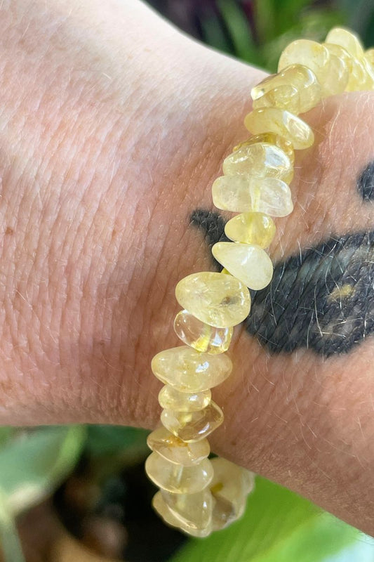Lemon Quartz Chip Bracelet