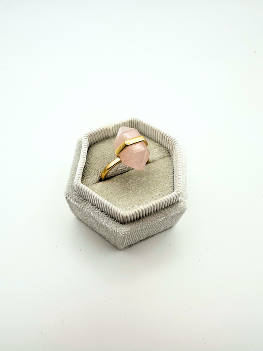 Gold Plated Double Terminated Adjustable Ring