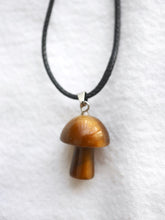 Load image into Gallery viewer, Mushroom Necklace Tiger Eye

