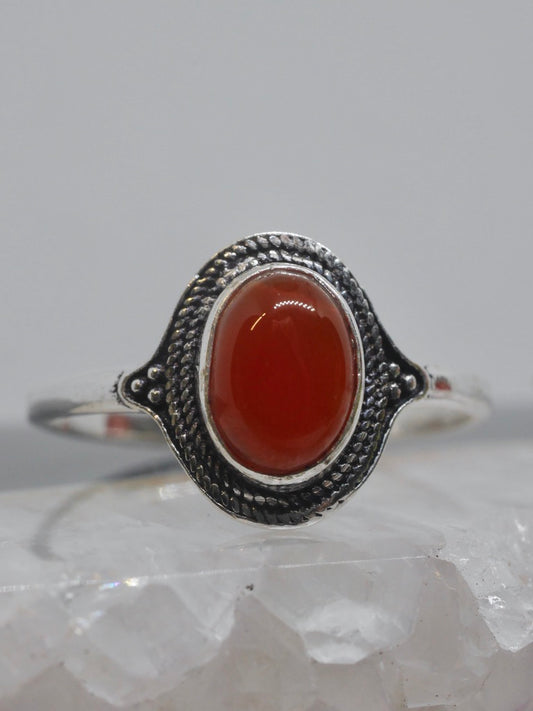 The Nomad Ring – Carnelian (Size N / 7)