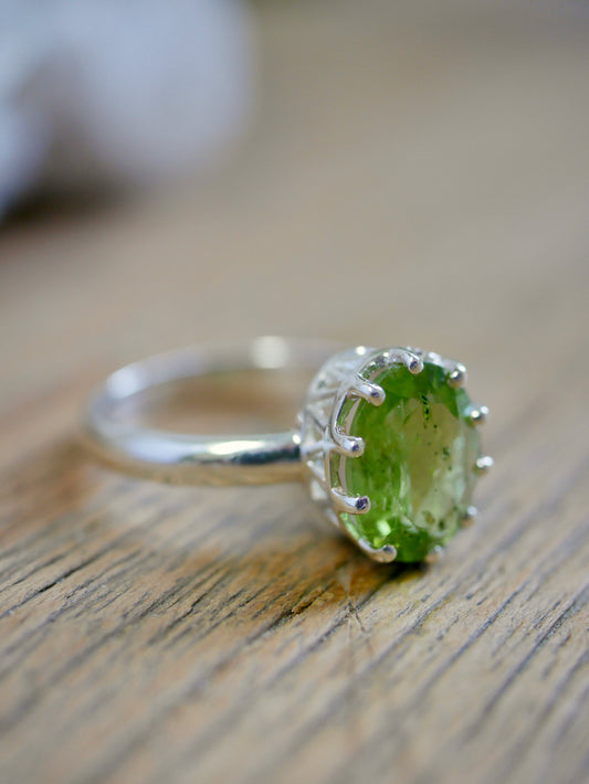 Peridot Oval Ring