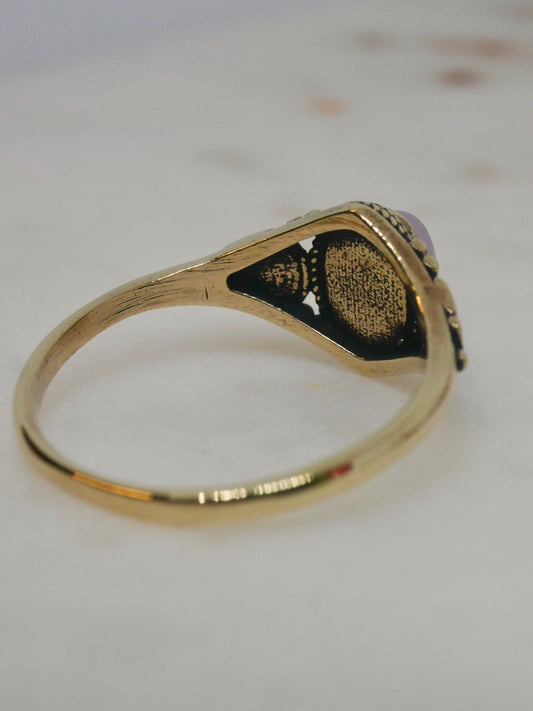 The Oracle Ring – Rose Quartz (Size N / 7)