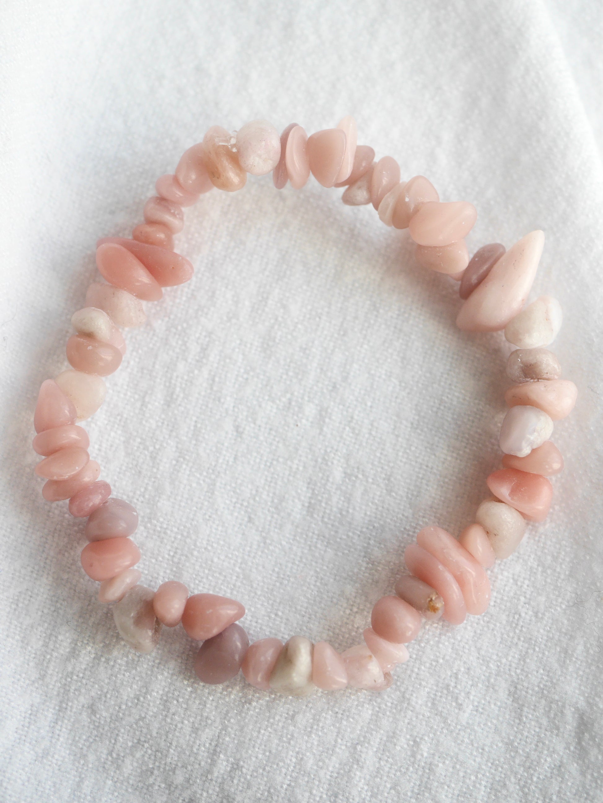 Pink Opal Chip Bracelet – Mineralism - Main Image