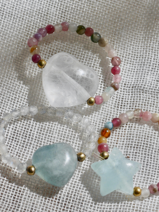 Beaded Ring - Heart, Moon or Stars