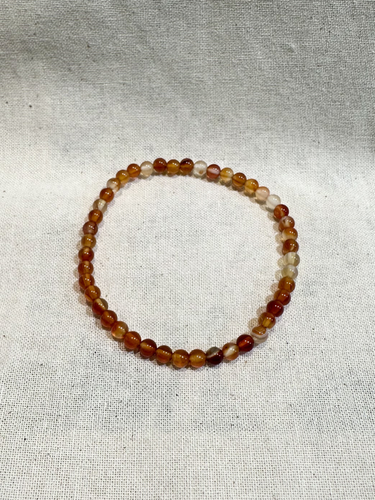 Carnelian Bracelet 4mm