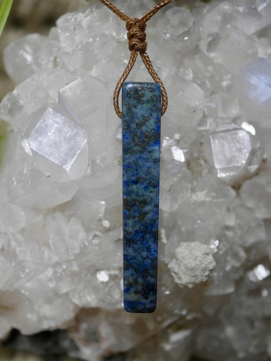 Lapis Crystal Cord Necklace