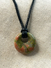 Load image into Gallery viewer, Unakite Donut Necklace
