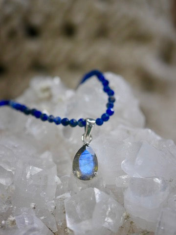 Labradorite Teardrop Pendant