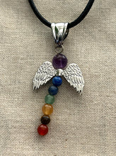 Load image into Gallery viewer, Angel Wing Chakra Necklace
