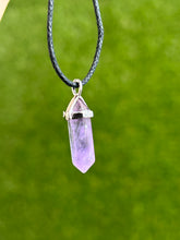 Load image into Gallery viewer, Amethyst Double Terminated Point Necklace
