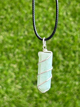 Load image into Gallery viewer, Amazonite Spiral Wrap Point Necklace

