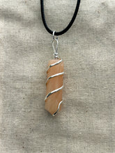 Load image into Gallery viewer, Red Aventurine Spiral Wrap Necklace
