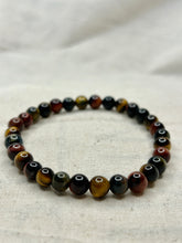 Load image into Gallery viewer, Tiger Eye Mixed Bracelet 6mm
