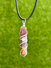 Load image into Gallery viewer, Bloodstone Spiral Wrap Necklace
