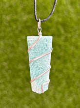 Load image into Gallery viewer, Amazonite Flat Point Wrap Necklace

