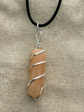Load image into Gallery viewer, Red Aventurine Spiral Wrap Necklace
