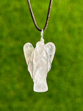 Load image into Gallery viewer, Rose Quartz Angel Necklace
