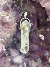 Load image into Gallery viewer, Clear Quartz Double Terminated Point Necklace
