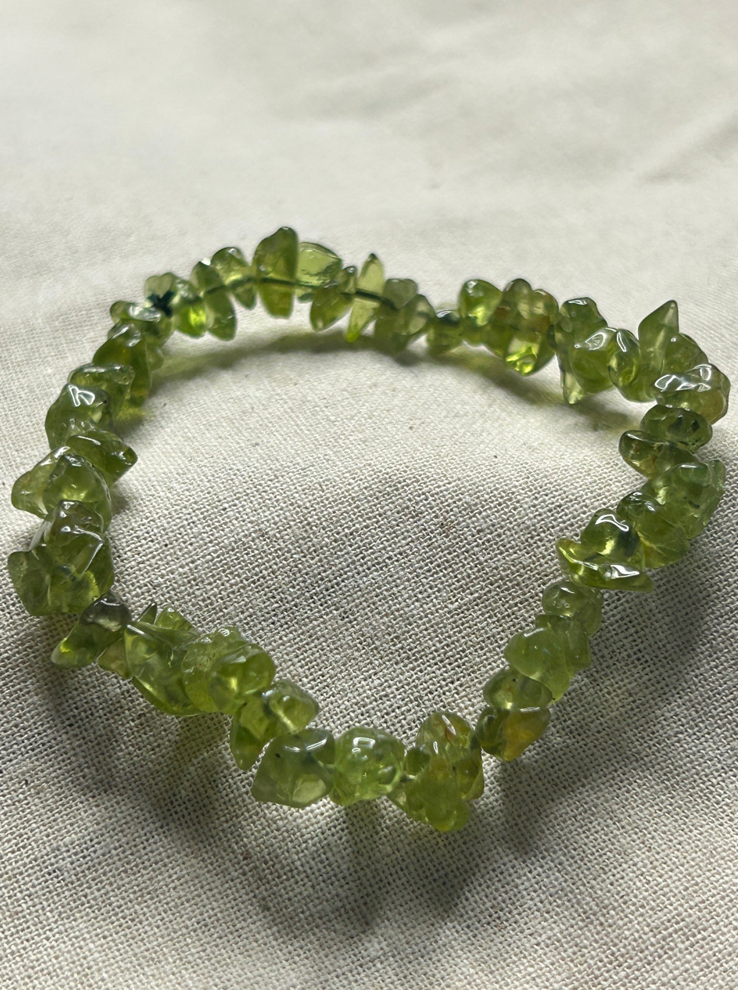 Peridot Chip Bracelet