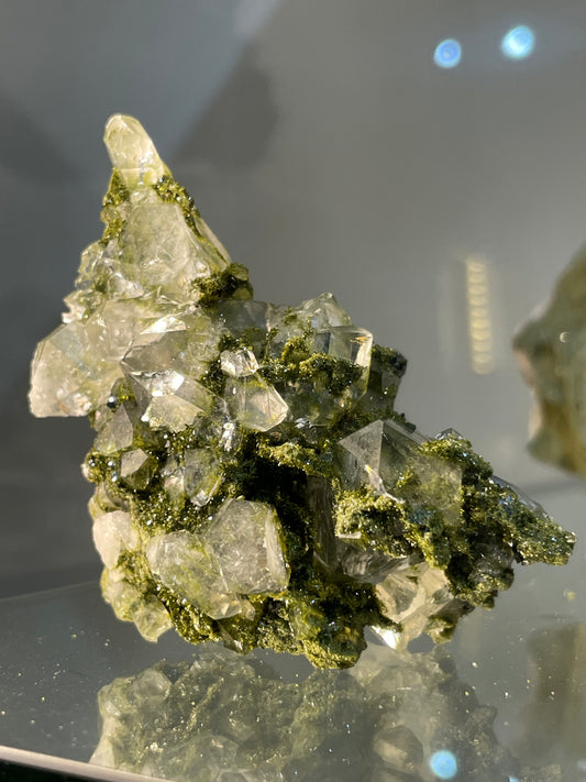 Epidote in Quartz Specimen A