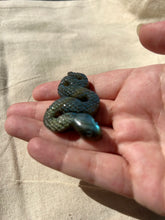 Load image into Gallery viewer, Labradorite Snake Carving
