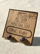 Load image into Gallery viewer, Star Ruby Earrings
