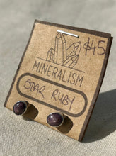 Load image into Gallery viewer, Star Ruby Earrings
